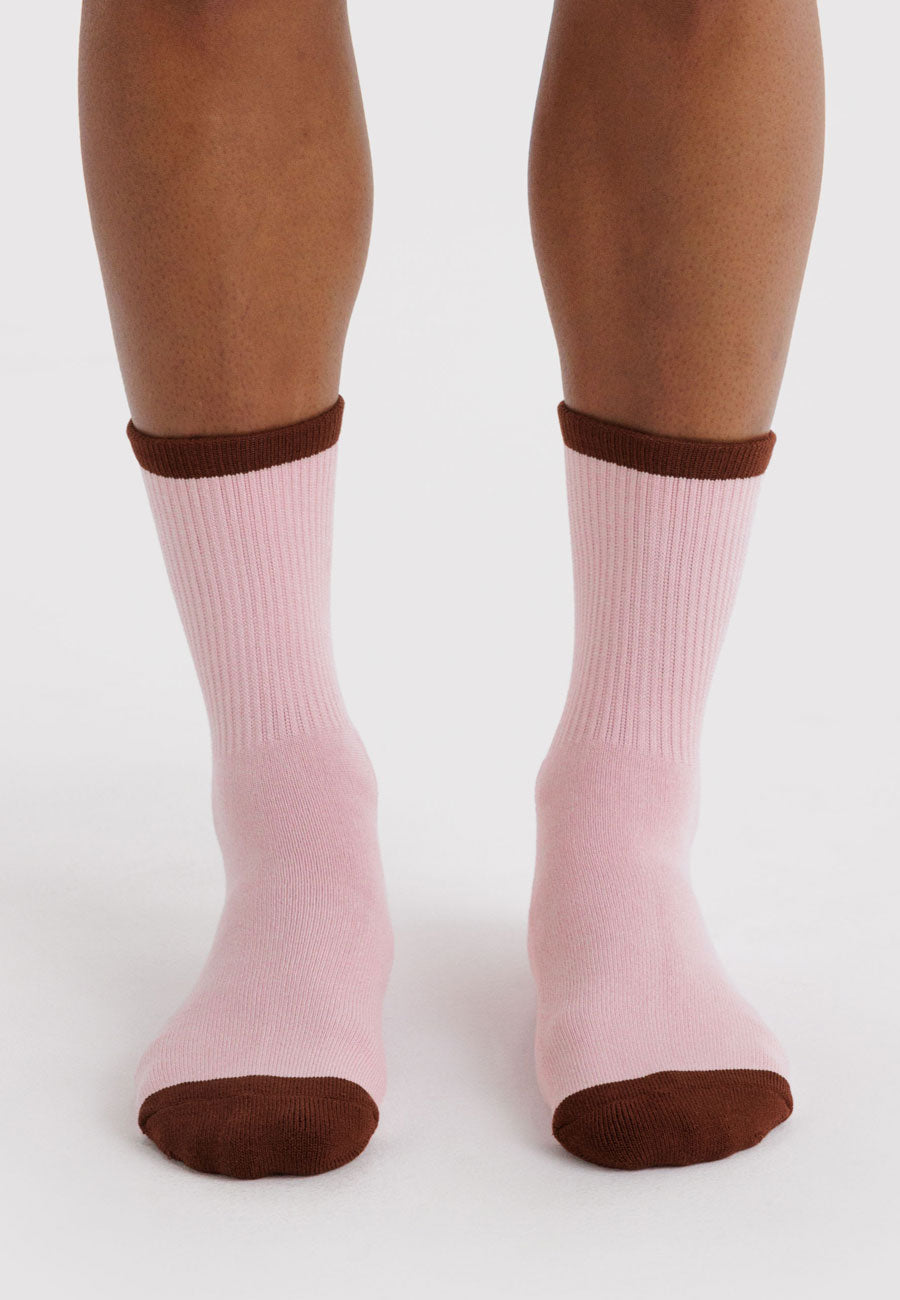 Baggu Ribbed Sock Blush Mix