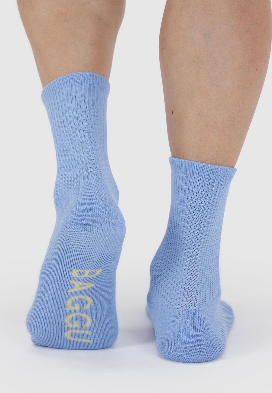 Baggu Ribbed Sock French Blue