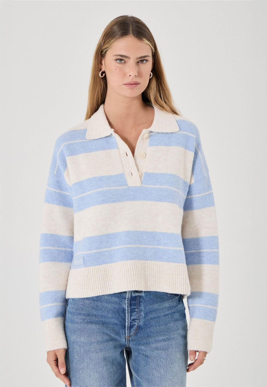 Rolla's Sofia Stripe Polo Soft Blue