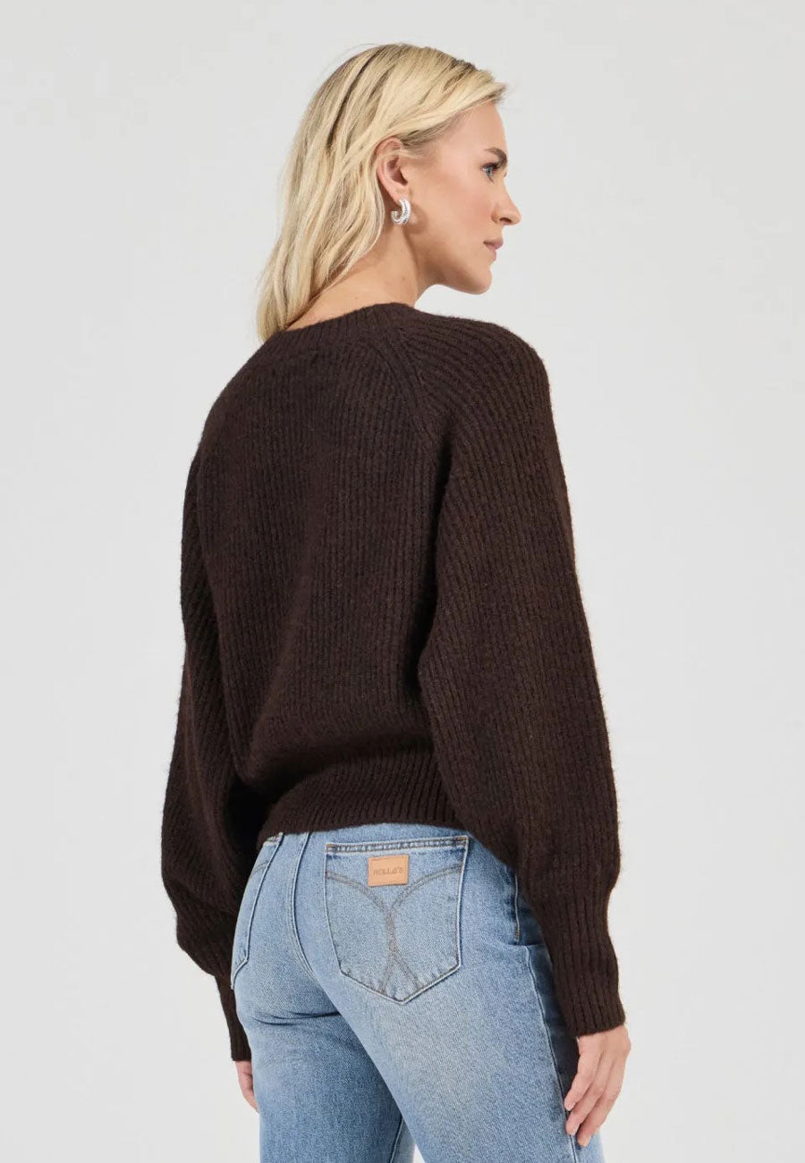 Rolla's Duchess Cardigan Chocolate