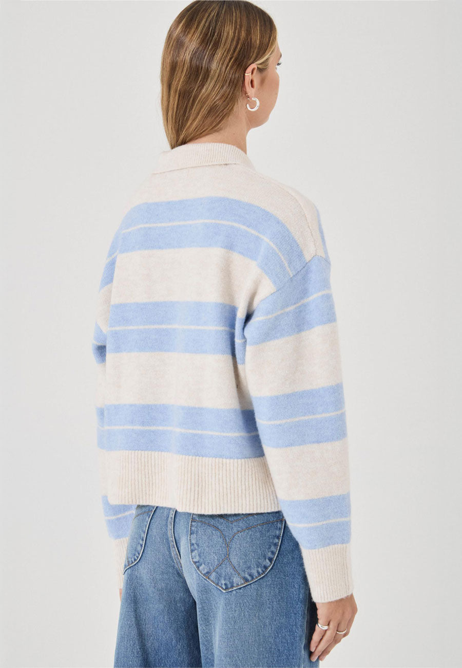 Rolla's Sofia Stripe Polo Soft Blue