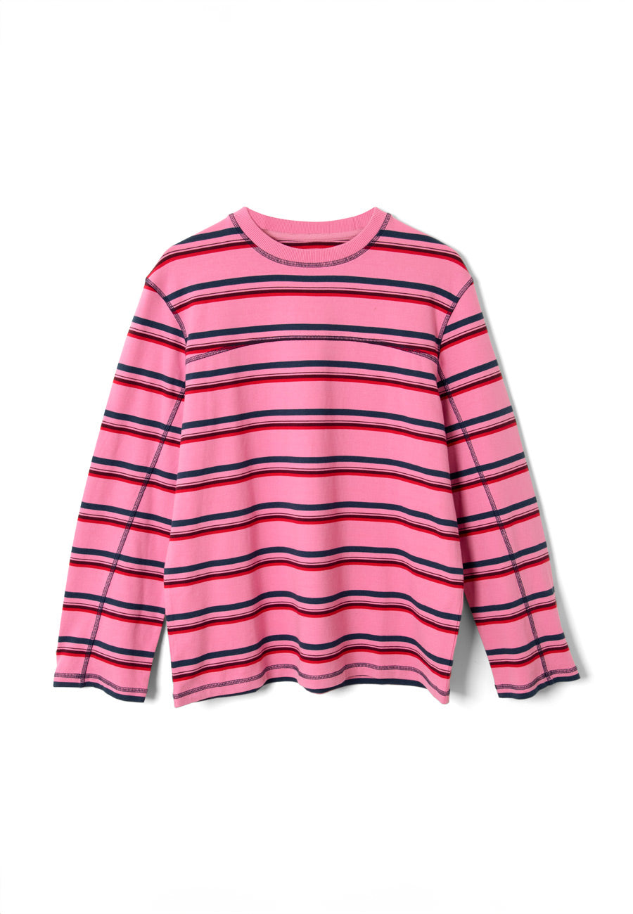 Damson Madder Samara Tee Pink Stripe