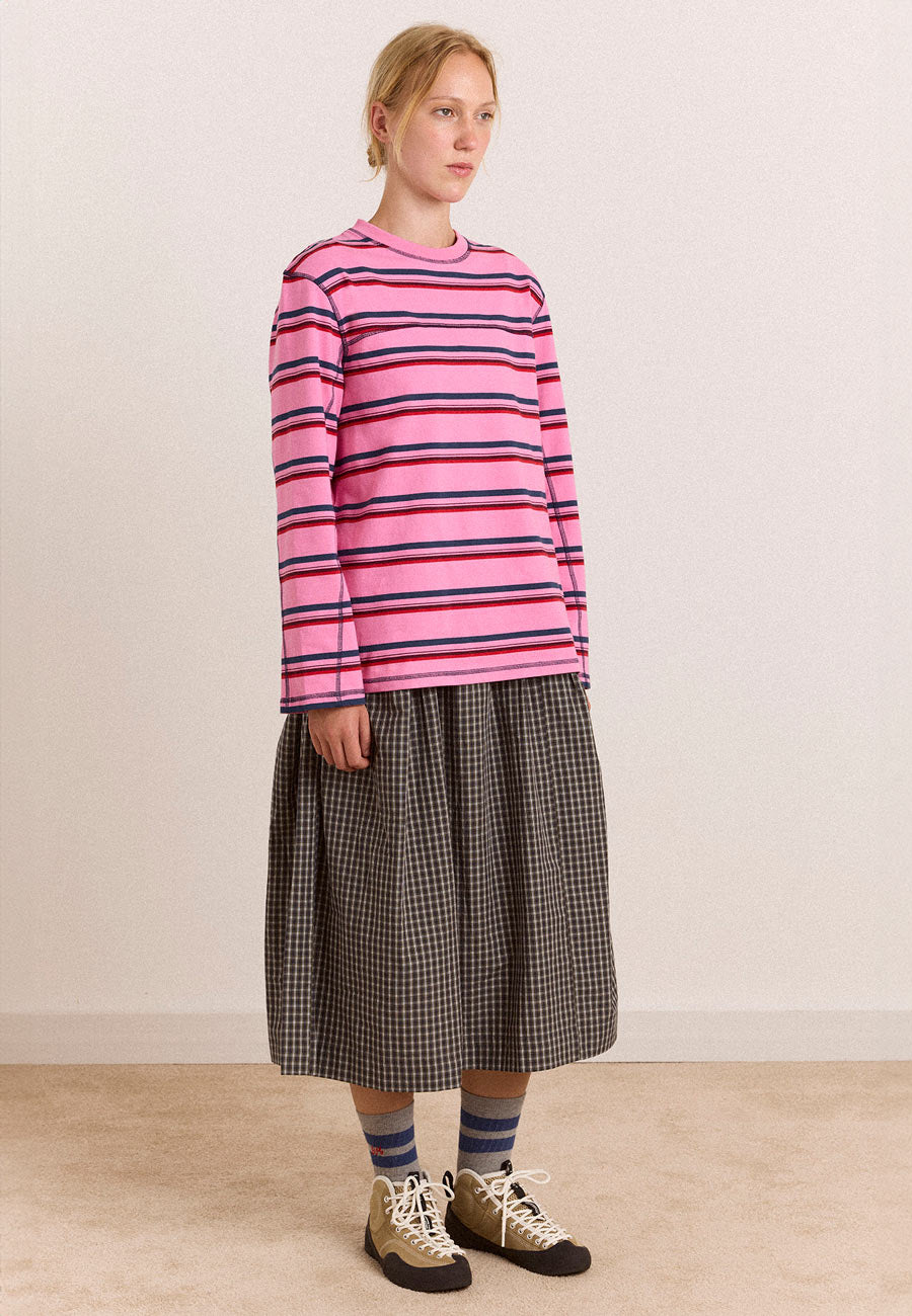 Damson Madder Samara Tee Pink Stripe