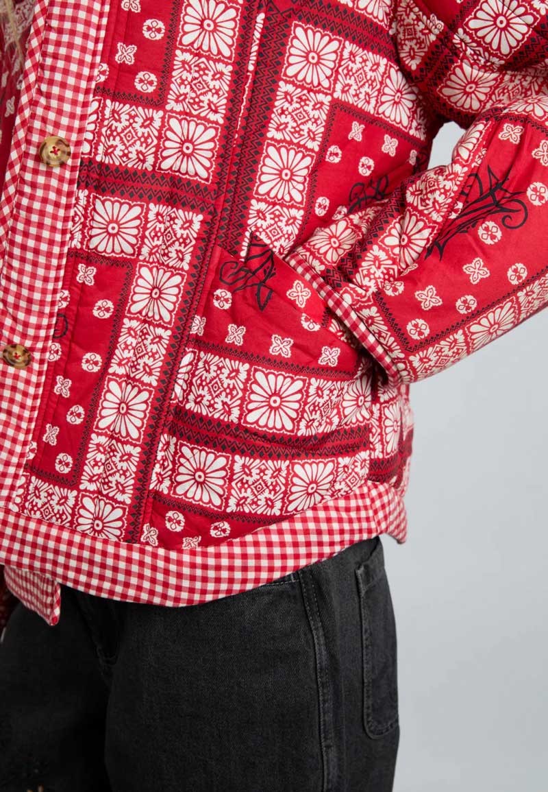 Damson Madder Macy Jacket Red Bandana