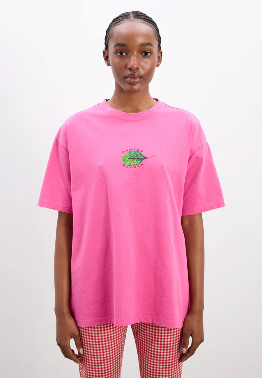 Damson Madder Salad Boyfriend Tee Pink