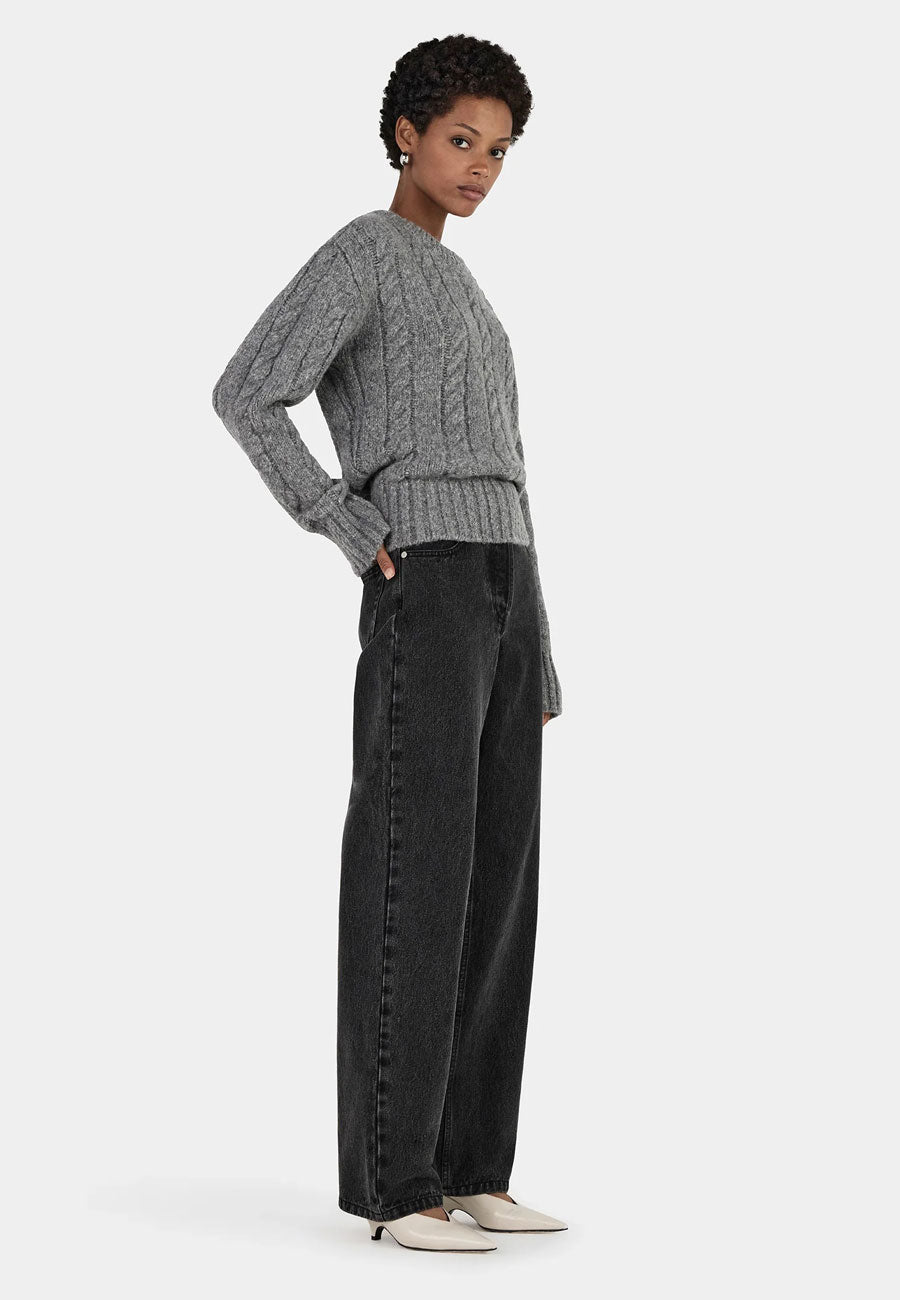 Hansen and Gretel Stevie Knit Jumper Grey Marle