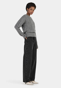 Hansen and Gretel Stevie Knit Jumper Grey Marle