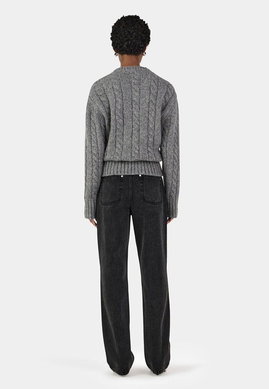 Hansen and Gretel Stevie Knit Jumper Grey Marle
