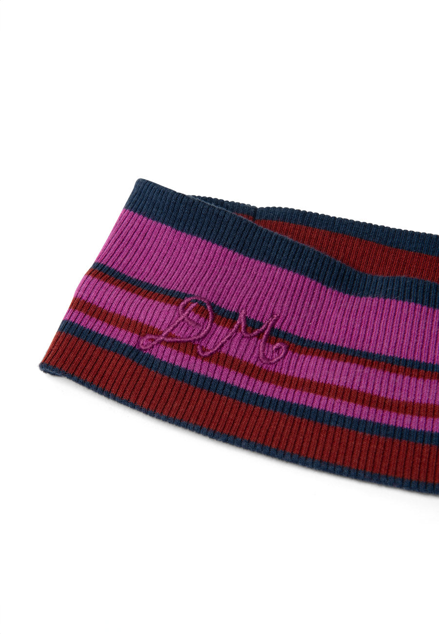 Damson Madder Stripe Headband Viola Stripe
