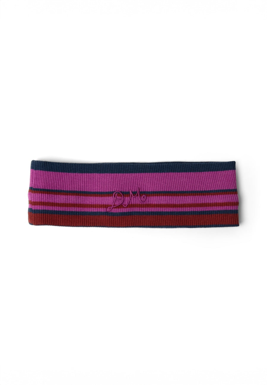 Damson Madder Stripe Headband Viola Stripe