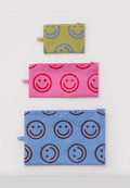 Baggu Flat Pouch Set Pop Happy Mix