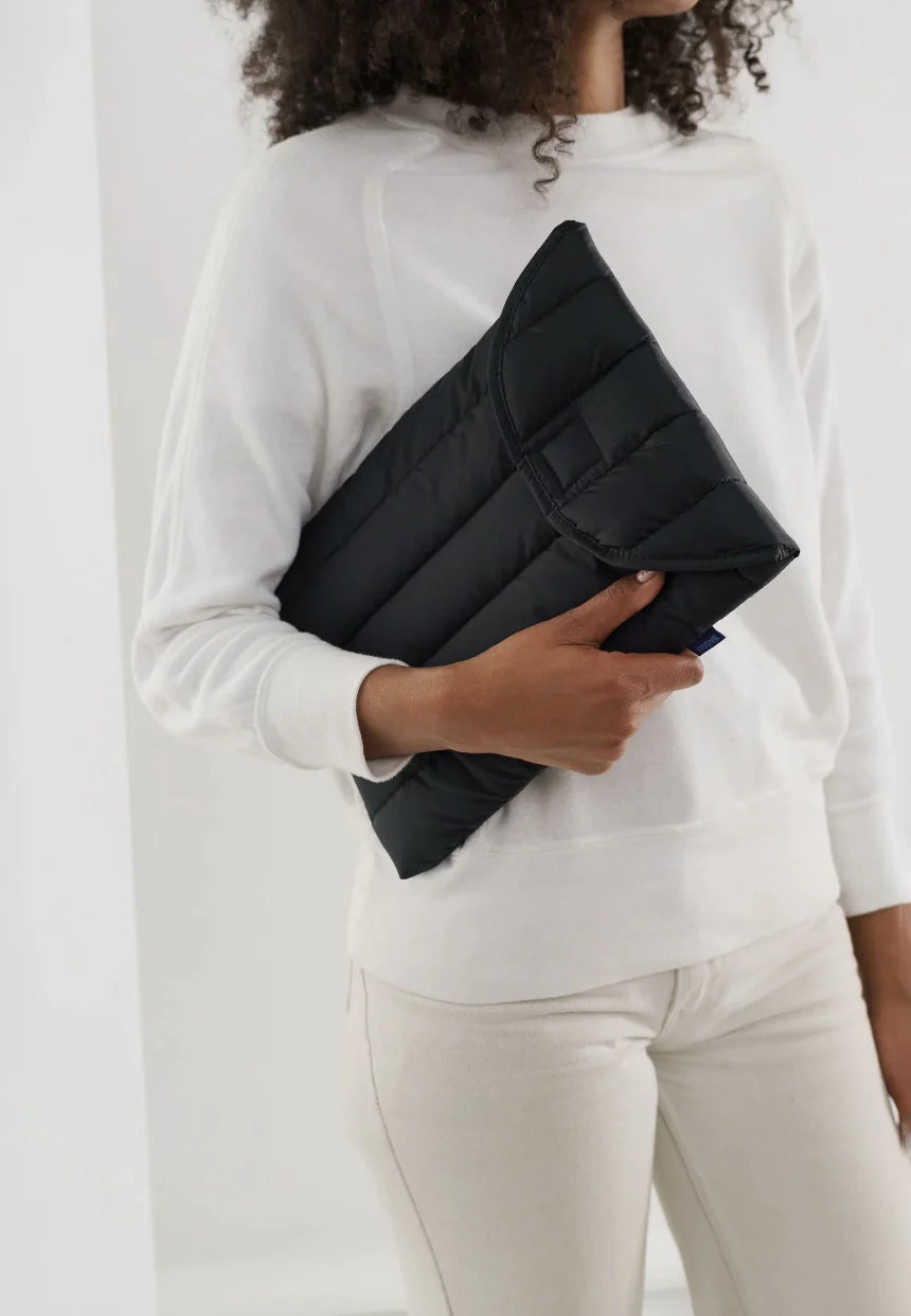 Baggu Puffy Laptop Sleeve Black 16"