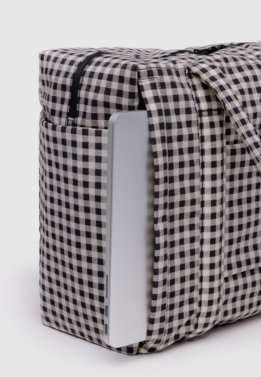 Baggu Small Cloud Carry-On Black & White Gingham