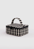 Baggu Small Cosmetic Case Black and Cream Gingham