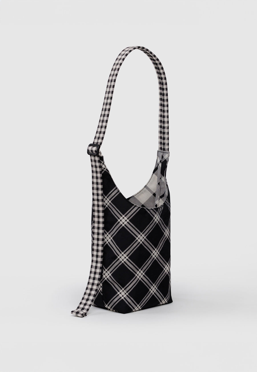 Baggu Small Nylon Sling Mixed Plaid