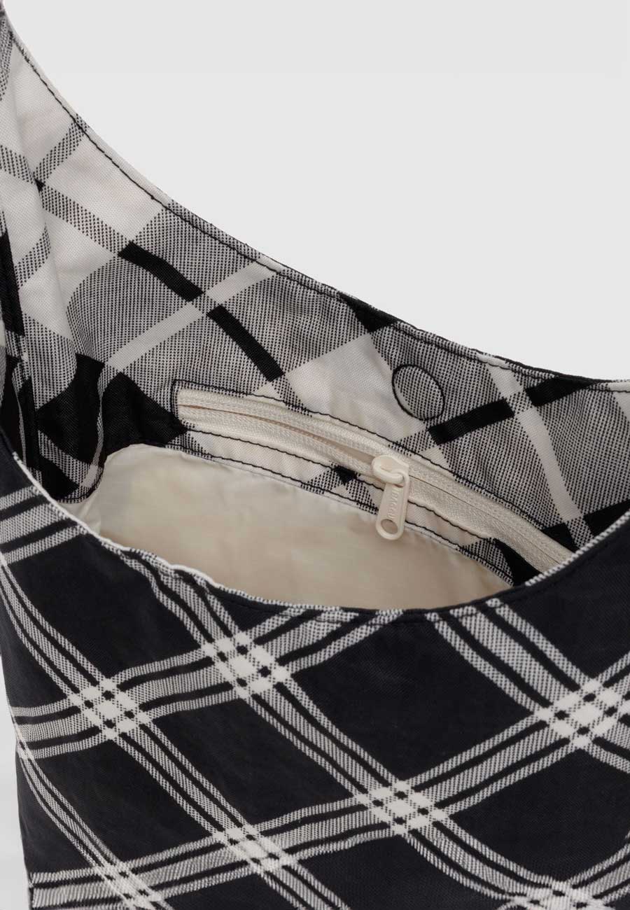 Baggu Small Nylon Sling Mixed Plaid