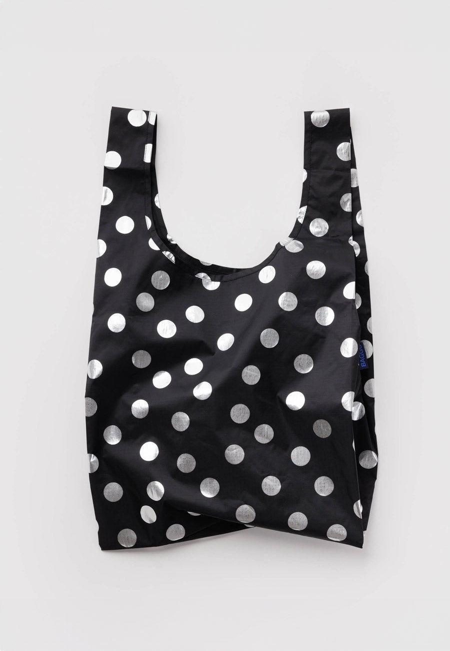 Baggu Standard Baggu Silver Metallic Polka Dot