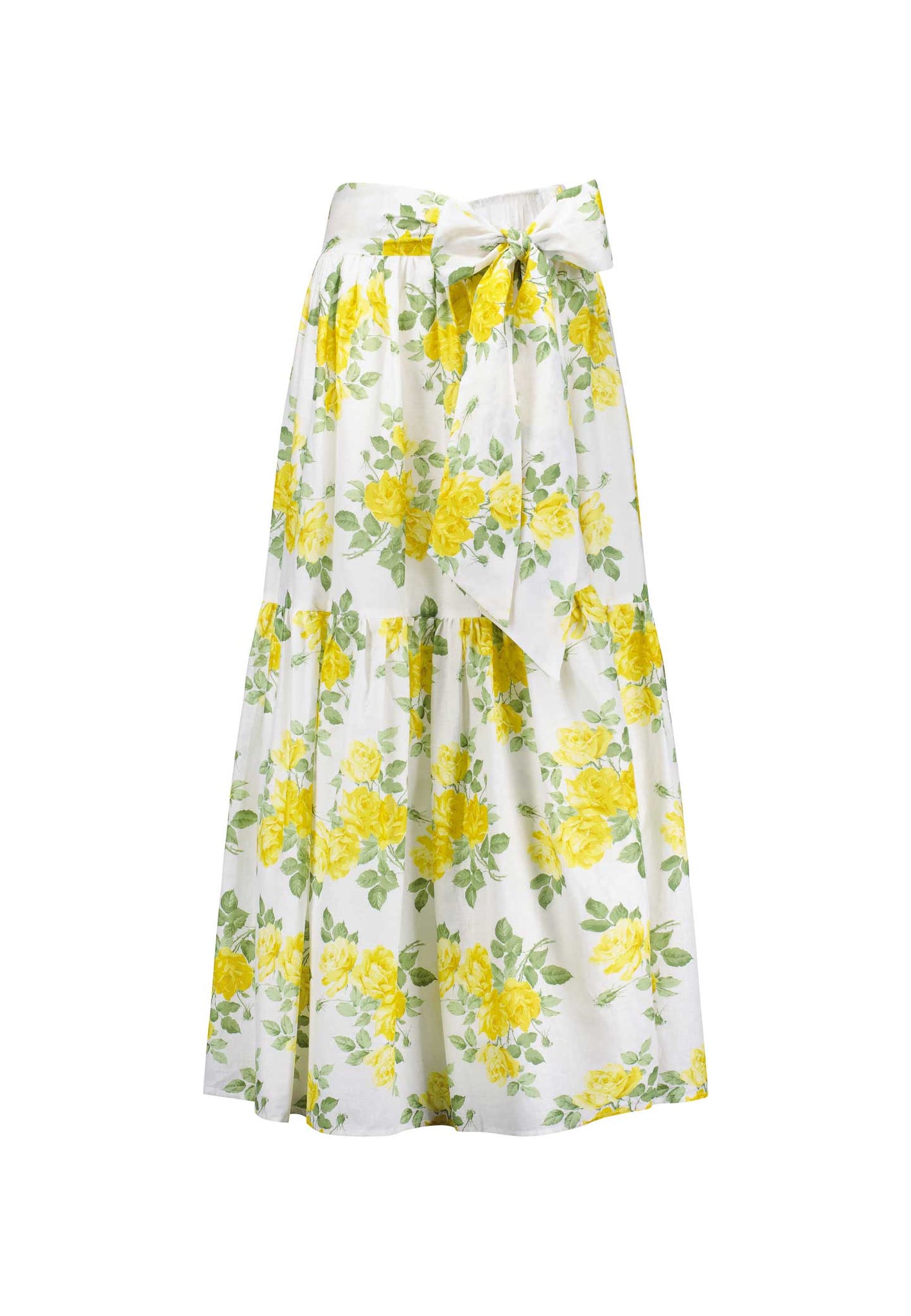 Caitlin Crisp Still The One Skirt Yellow Liberty Floral