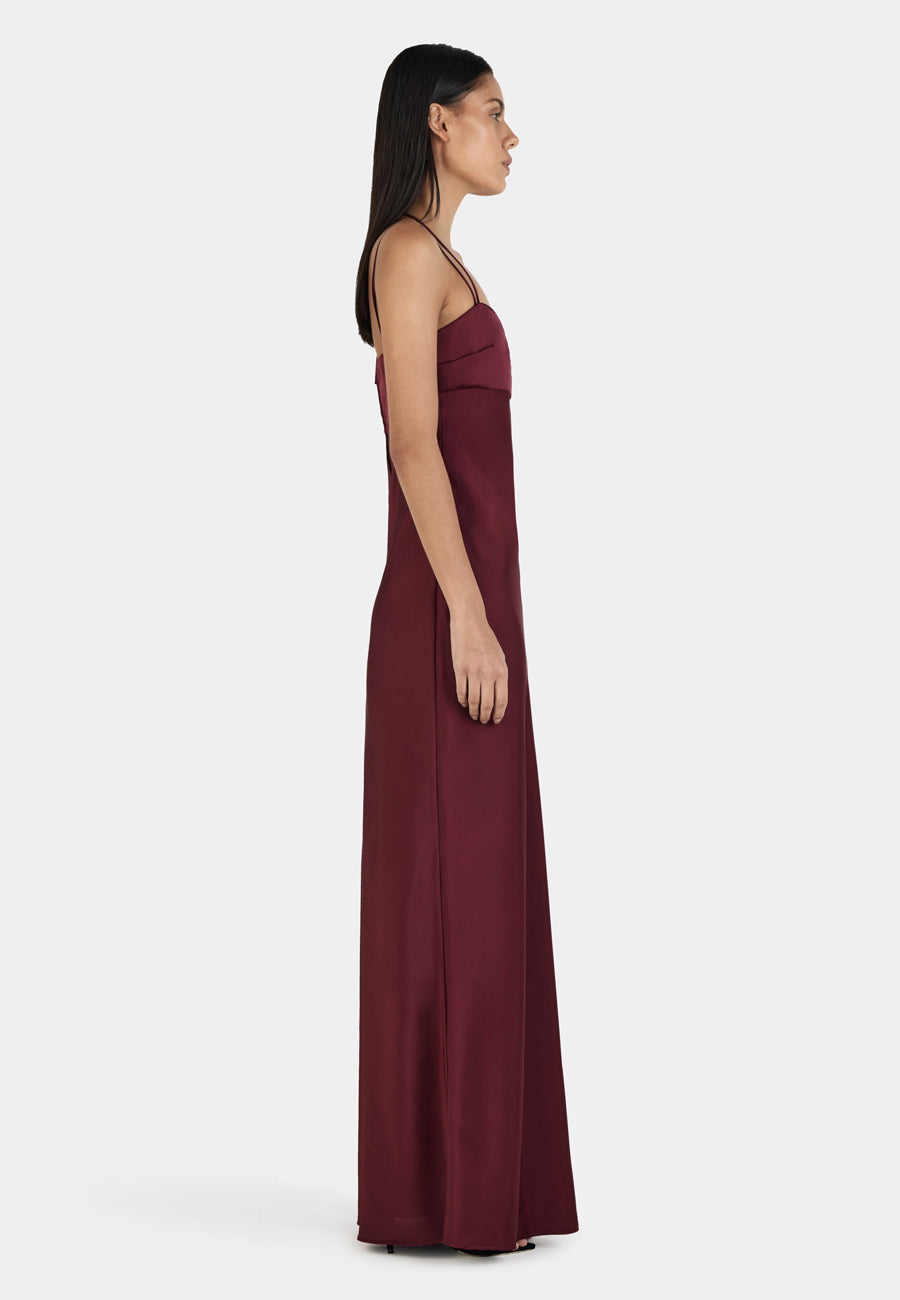Ownley Talulah Maxi Dress Burgundy