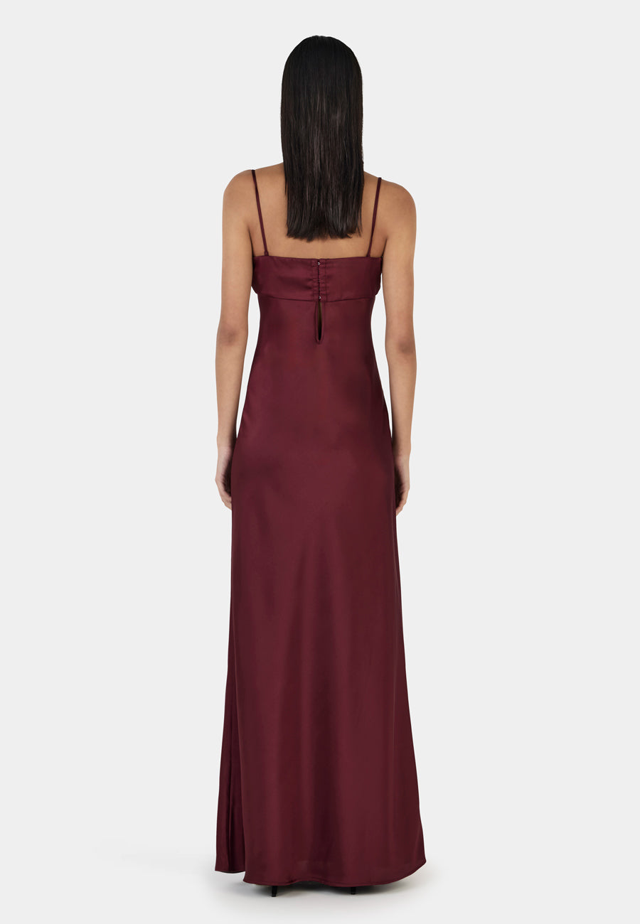 Ownley Talulah Maxi Dress Burgundy