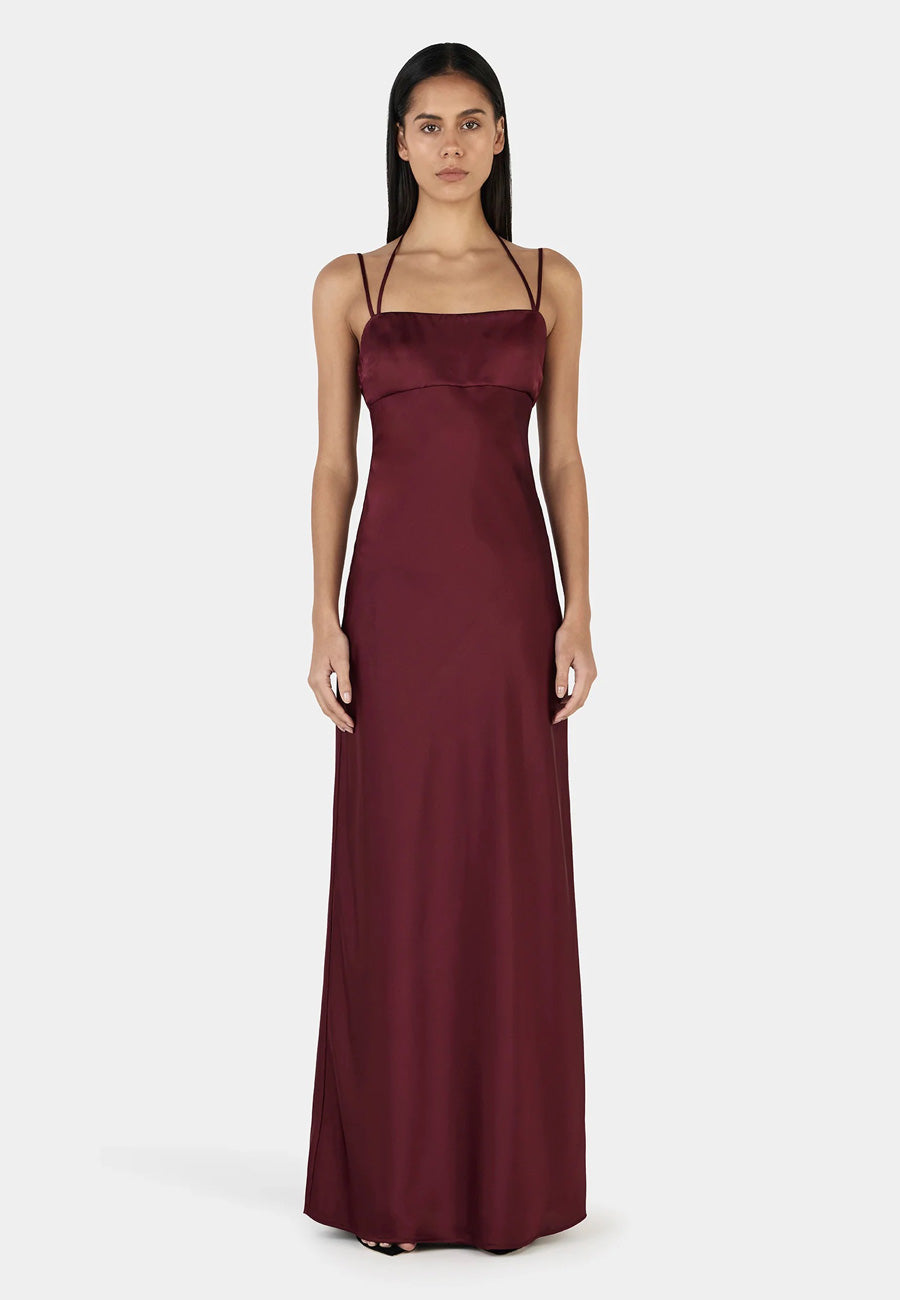 Ownley Talulah Maxi Dress Burgundy