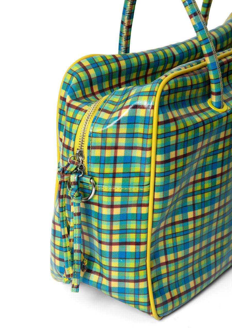 Damson Madder Truro Coated Holdall Zesty Check