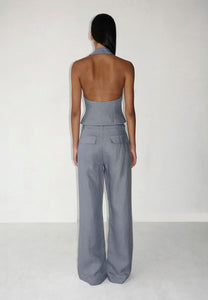 Ownley Baxter Linen Pant Slate