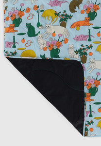 Baggu Puffy Picnic Blanket Table Cats