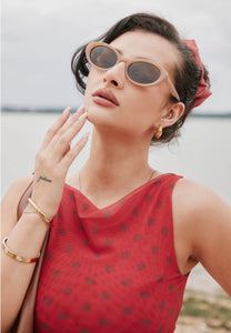 House of Sunny Double Layer Polka Dot Mesh Vest