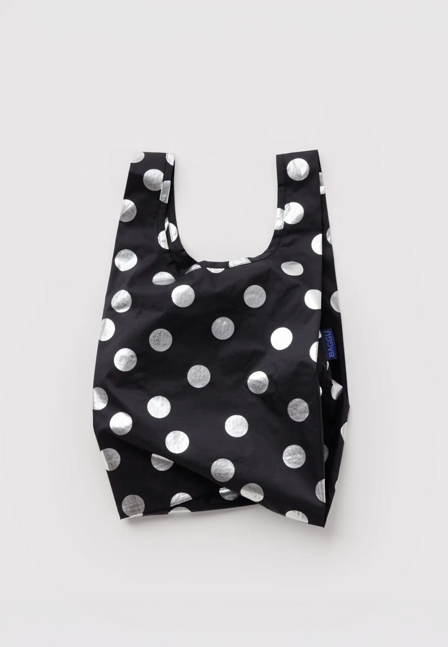 Baggu Baby Baggu Silver Metallic Polka Dot