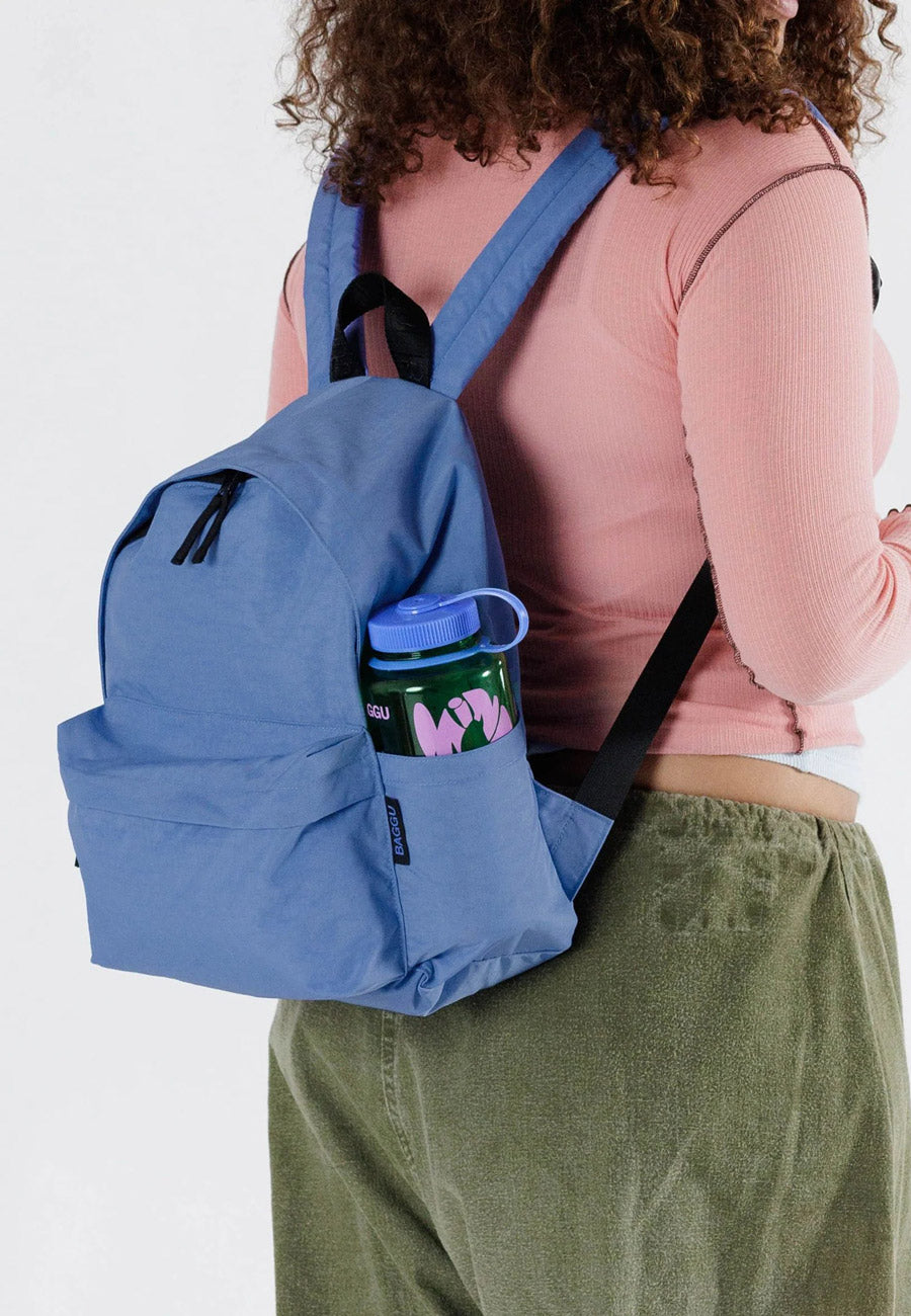 Baggu Medium Nylon Backpack Pansy Blue