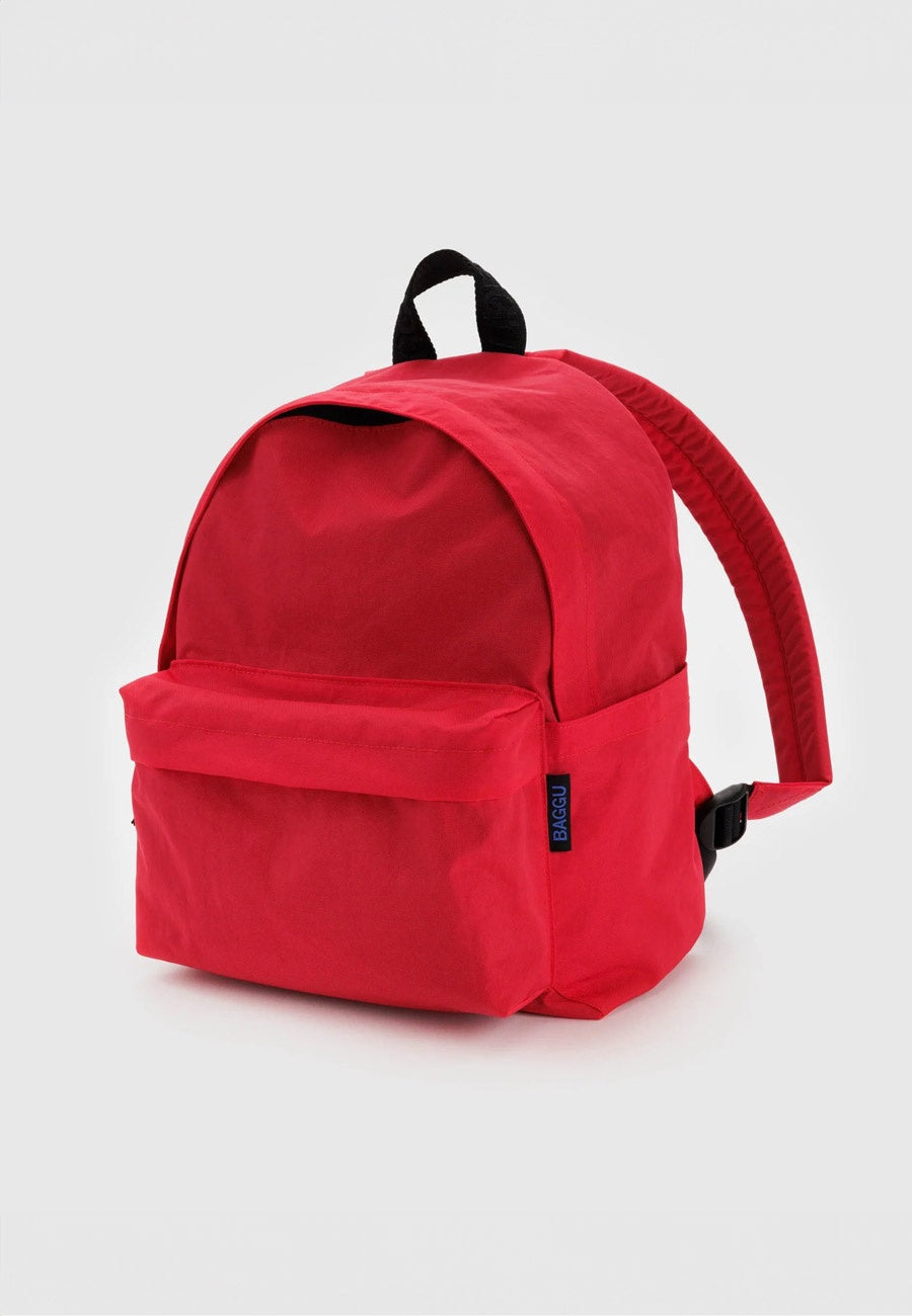 Baggu Medium Nylon Backpack Candy Apple