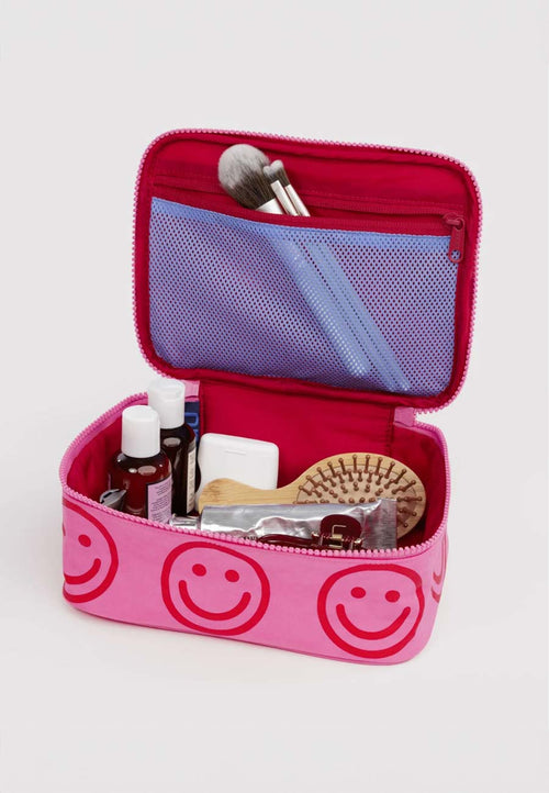 Baggu Small Cosmetic Case Azalea Pink Happy
