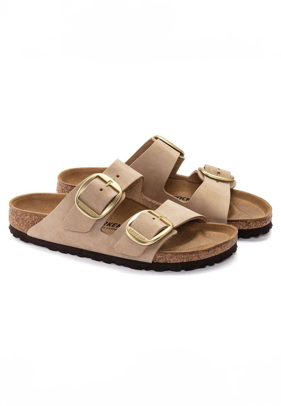 Birkenstock Arizona Big Buckle Nubuck Sandcastle
