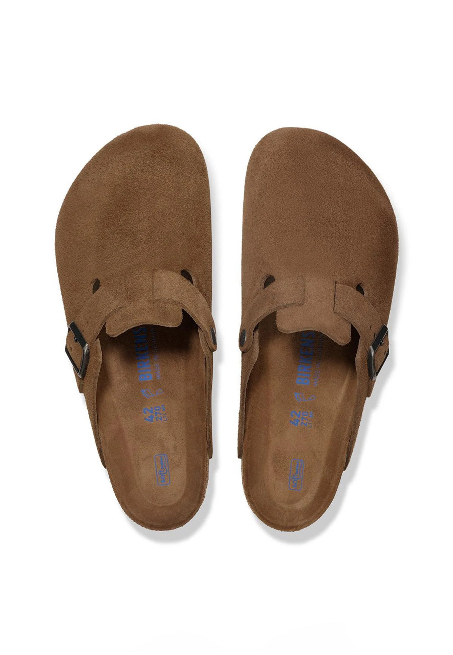 Birkenstock Boston SFB Suede Dark Tea – Uncommon