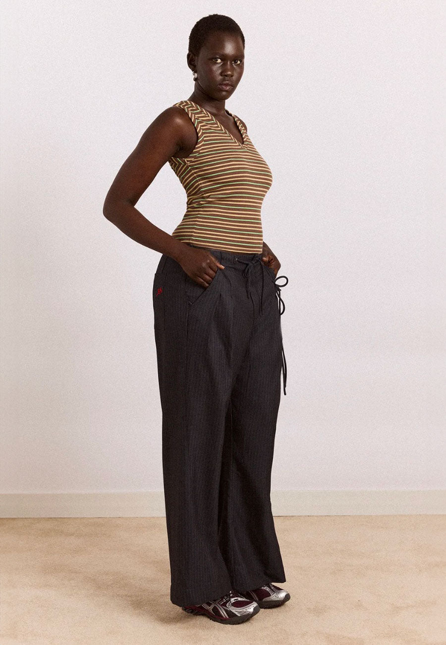 Damson Madder Tatianna Trouser Pinstripe