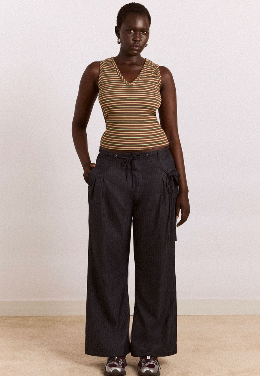 Damson Madder Tatianna Trouser Pinstripe