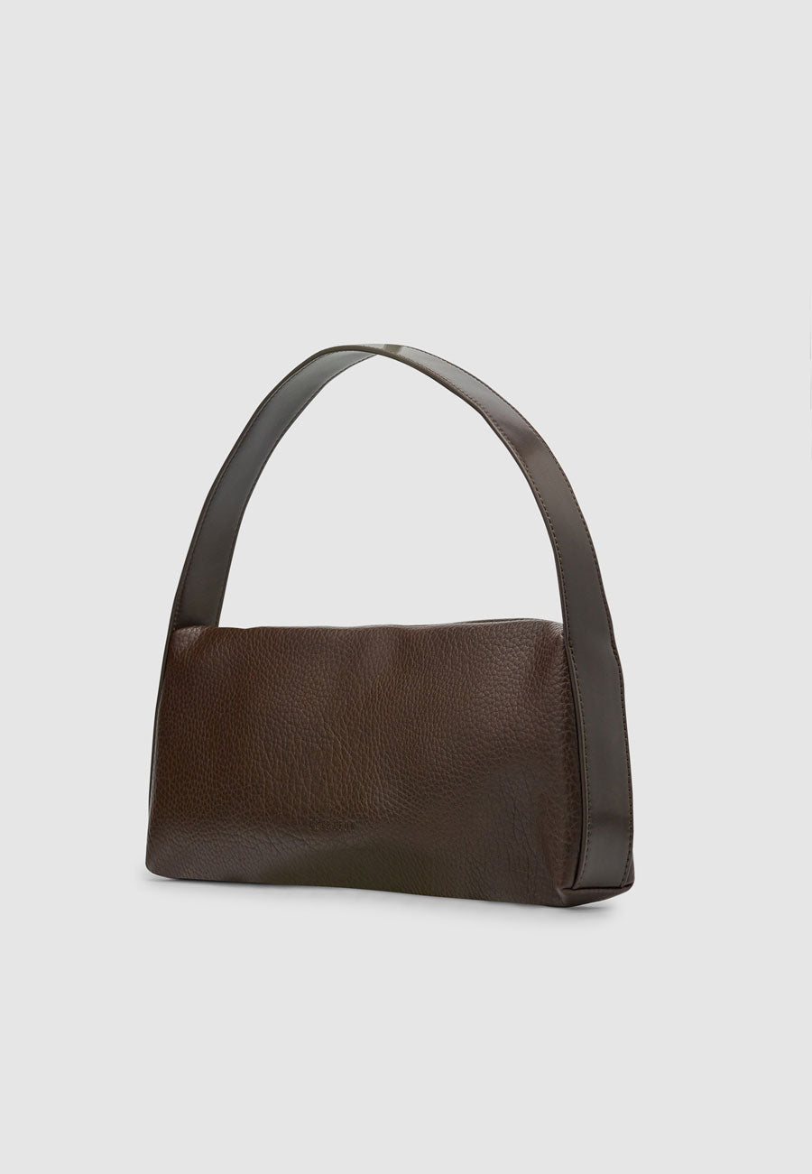Brie Leon Harlow Slouch Baguette Bag Chocolate Nappa