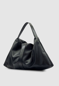 Brie Leon Harlow Slouch Tote Bag Black Nappa