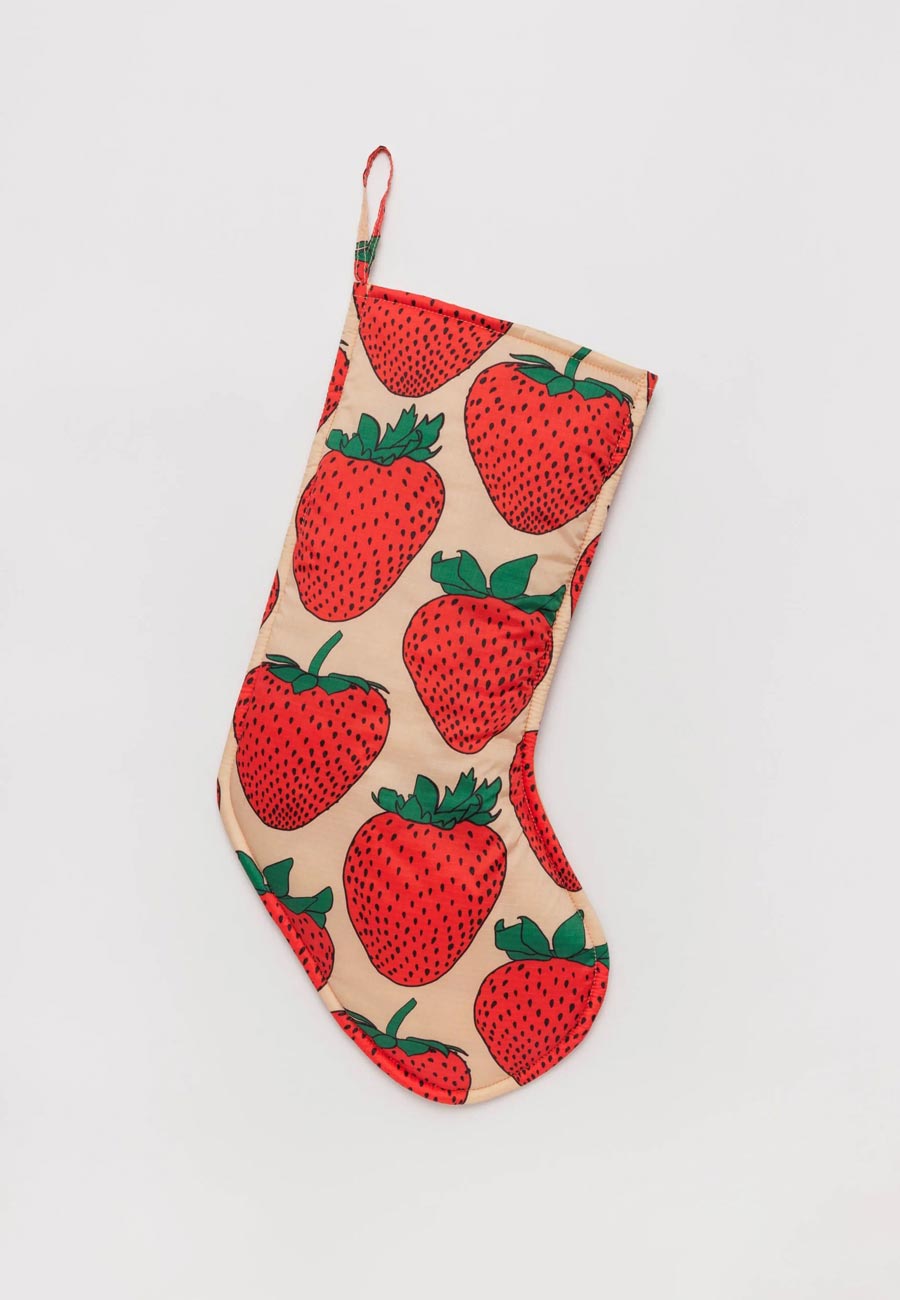 Baggu Holiday Stocking Strawberry