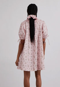Damson Madder Jemima Ruffle Mini Dress Vintage Floral
