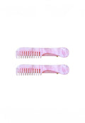 Buttermilk Accessories Kunsel Barrettes Pink Marshmallow