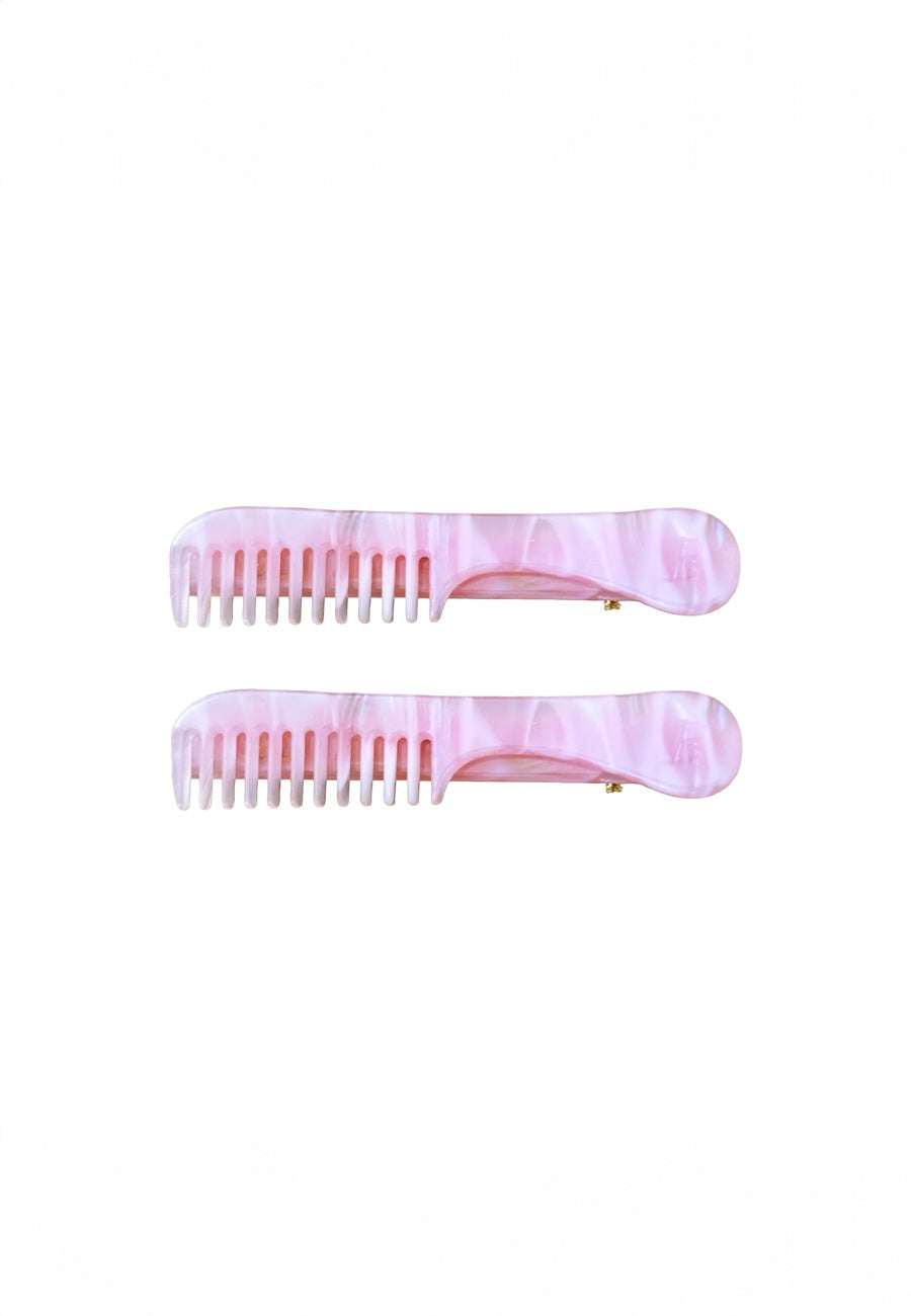 Buttermilk Accessories Kunsel Barrettes Pink Marshmallow