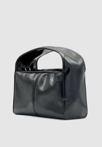 Brie Leon Luca Mini Bag Black Glossy Crinkle