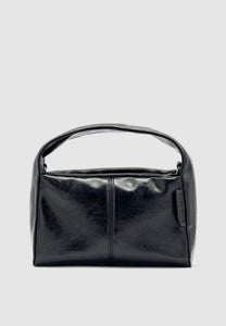 Brie Leon Luca Mini Bag Black Glossy Crinkle