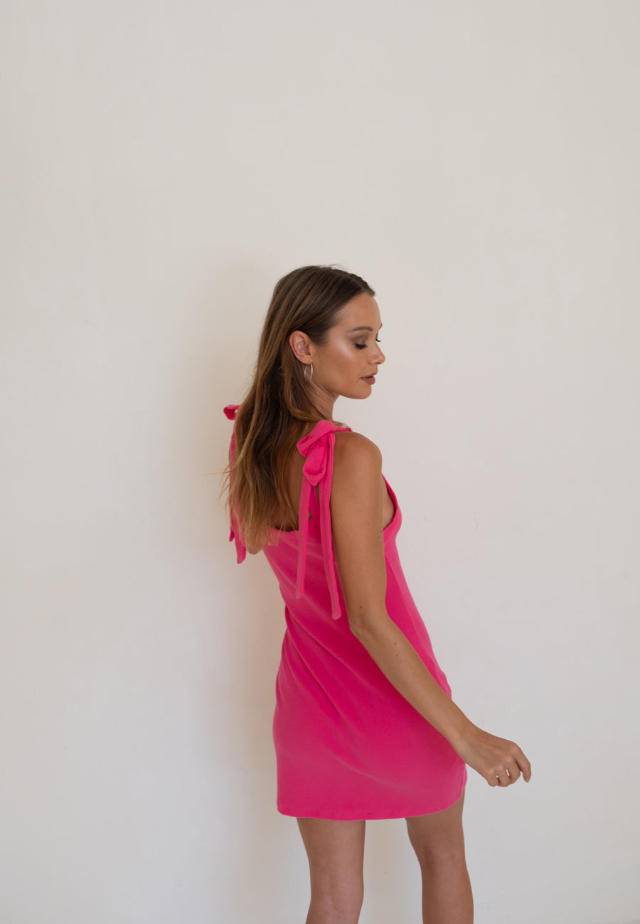 Caitlin Crisp Marsden 2.0 Mini Dress Barbie Pink – Uncommon