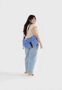 Baggu Nylon Messenger Bag Pansy Blue