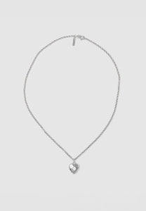 Brie Leon Pearl Locket Necklace Silver