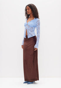 Ownley Pia Lace Top Sky Lace