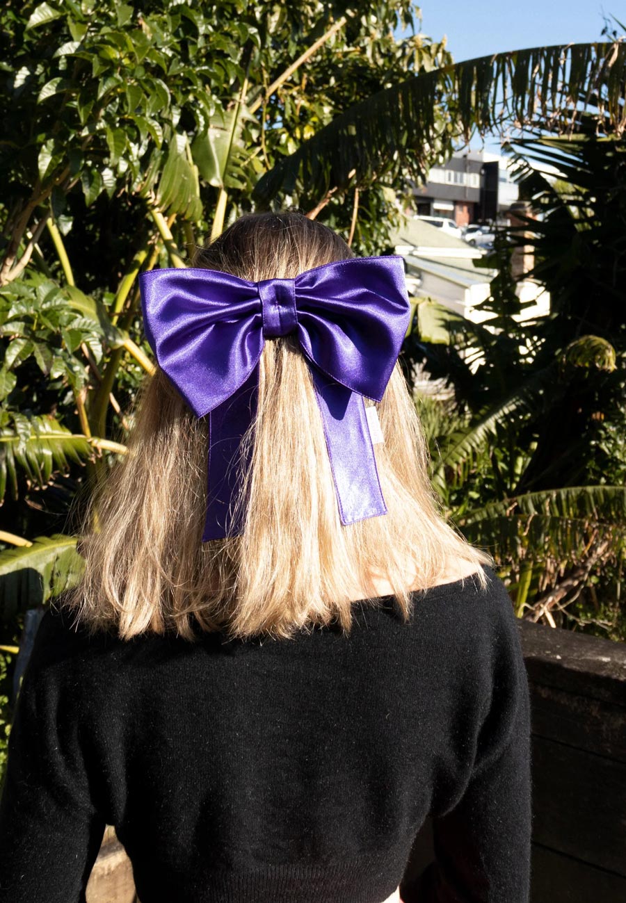 Caitlin Snell x Ensemble Georgie Hair Bow Purple